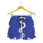 The Star Of Life Paramedic Symbol Print Women's Shorts