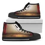 Theater Stage Print Black High Top Shoes