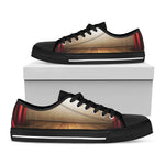 Theater Stage Print Black Low Top Shoes