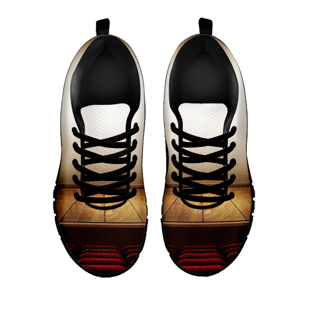 Theater Stage Print Black Sneakers