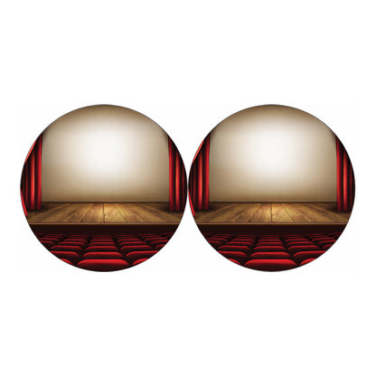 Theater Stage Print Car Coasters