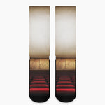Theater Stage Print Crew Socks