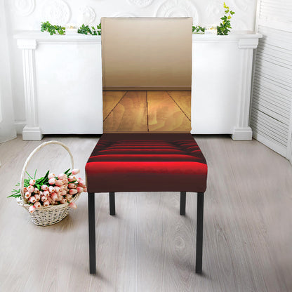 Theater Stage Print Dining Chair Slipcover