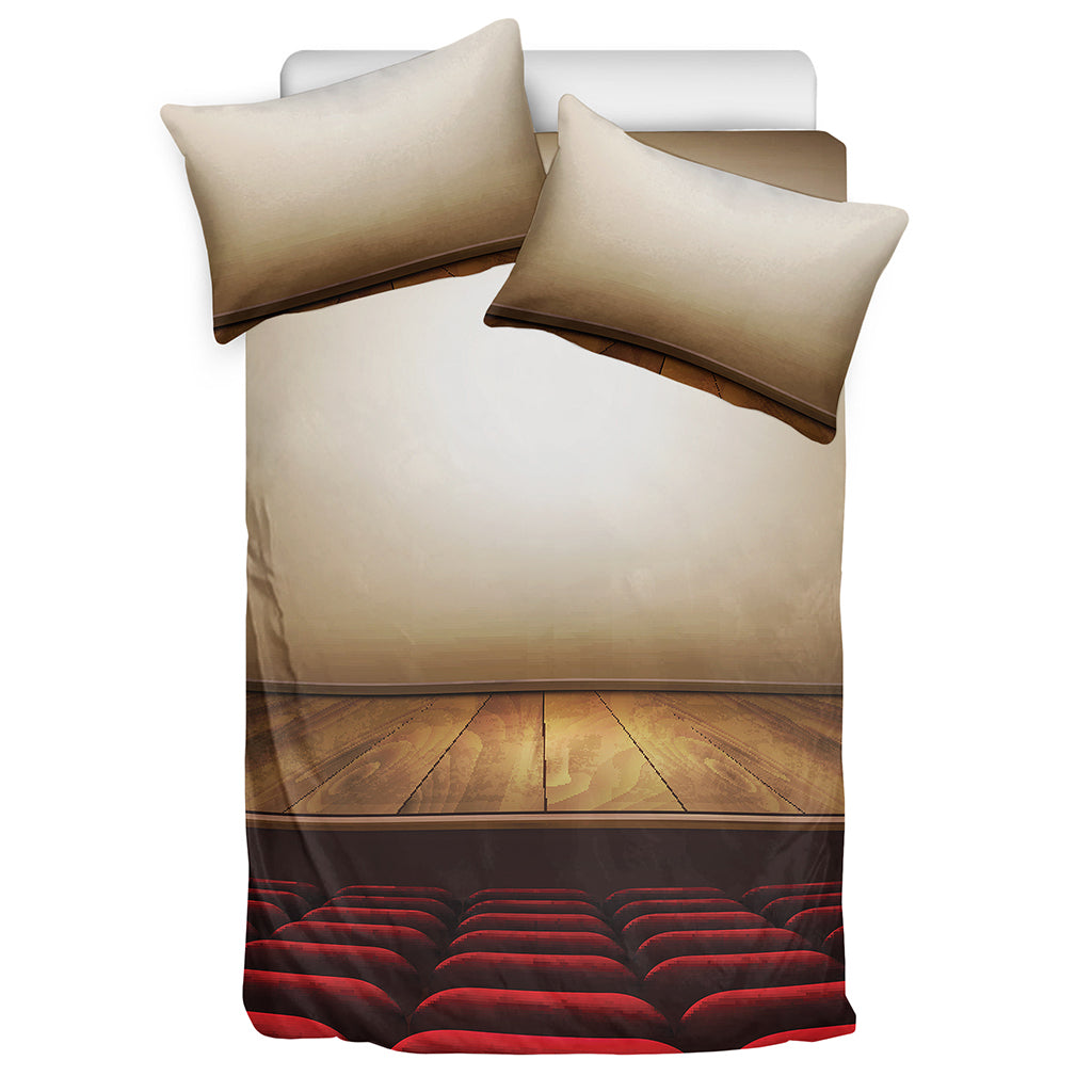 Theater Stage Print Duvet Cover Bedding Set