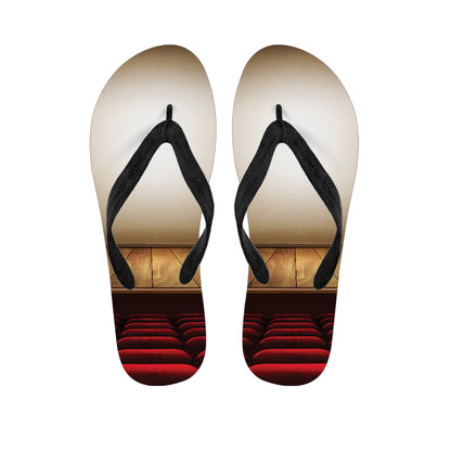 Theater Stage Print Flip Flops