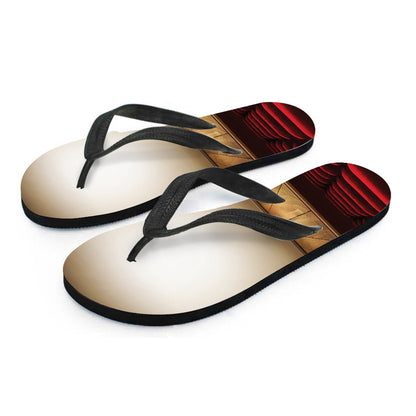 Theater Stage Print Flip Flops
