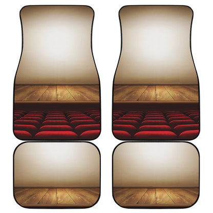 Theater Stage Print Front and Back Car Floor Mats