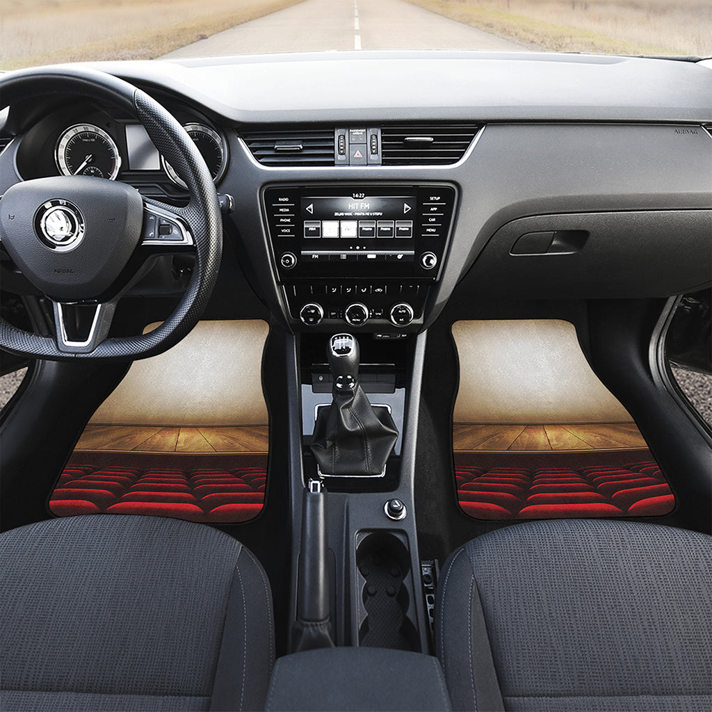 Theater Stage Print Front and Back Car Floor Mats