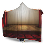 Theater Stage Print Hooded Blanket