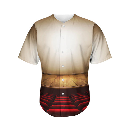 Theater Stage Print Men's Baseball Jersey