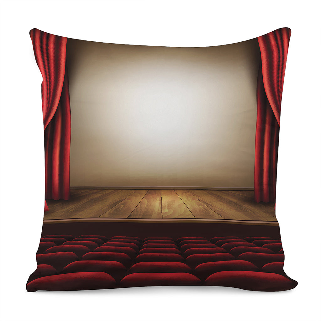 Theater Stage Print Pillow Cover