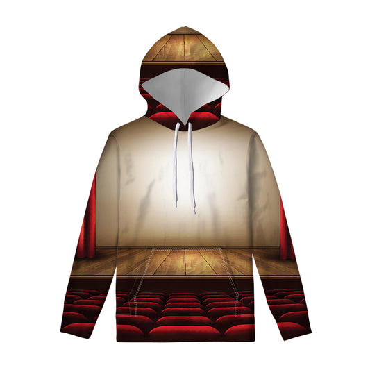 Theater Stage Print Pullover Hoodie