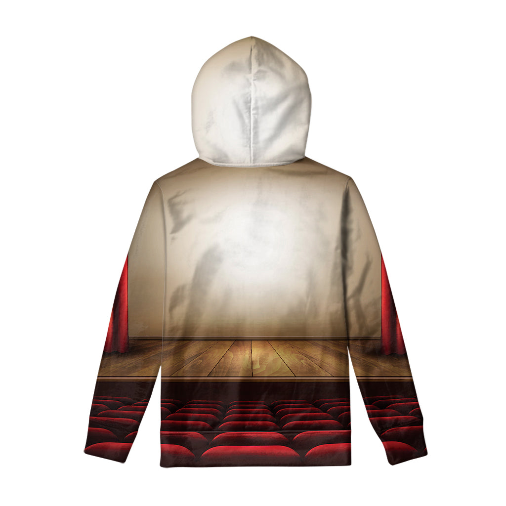 Theater Stage Print Pullover Hoodie
