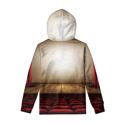 Theater Stage Print Pullover Hoodie