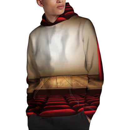 Theater Stage Print Pullover Hoodie