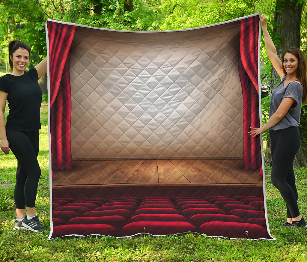 Theater Stage Print Quilt