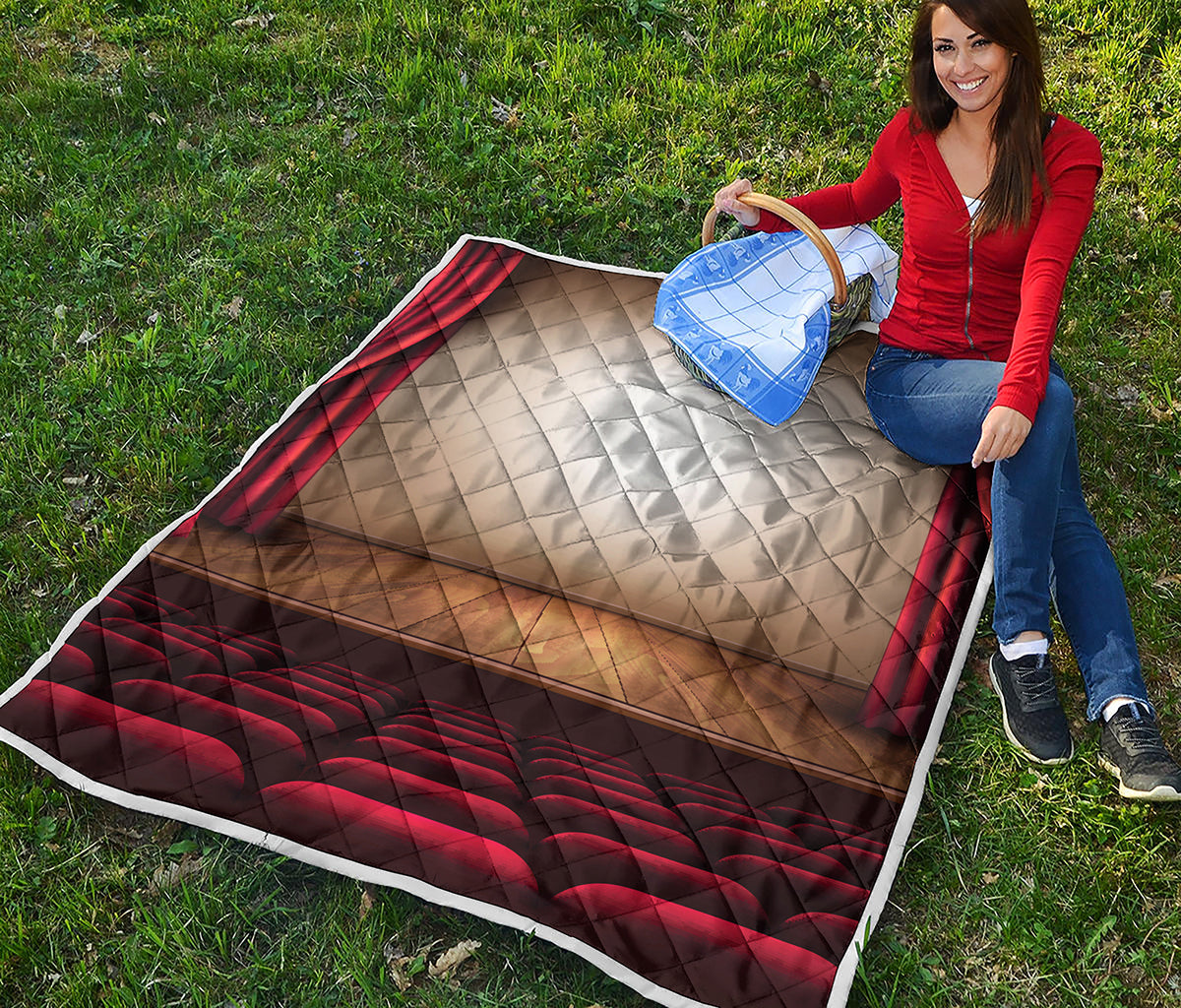 Theater Stage Print Quilt