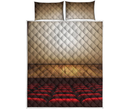 Theater Stage Print Quilt Bed Set