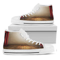 Theater Stage Print White High Top Sneakers