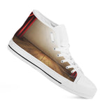 Theater Stage Print White High Top Shoes