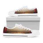 Theater Stage Print White Low Top Shoes
