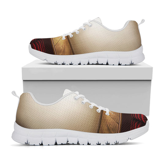 Theater Stage Print White Sneakers