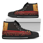 Theatre Stage Print Black High Top Shoes