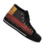 Theatre Stage Print Black High Top Shoes