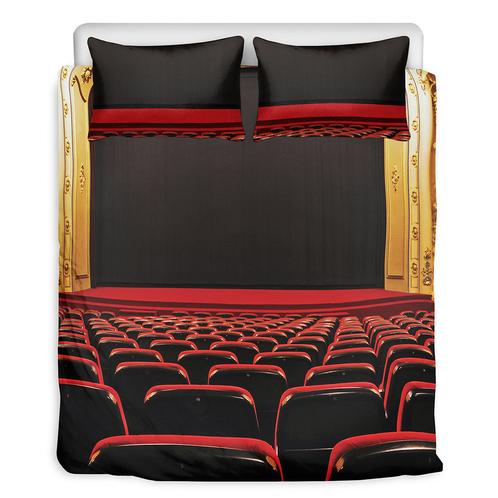 Theatre Stage Print Duvet Cover Bedding Set