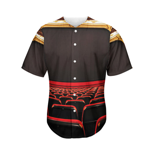 Theatre Stage Print Men's Baseball Jersey