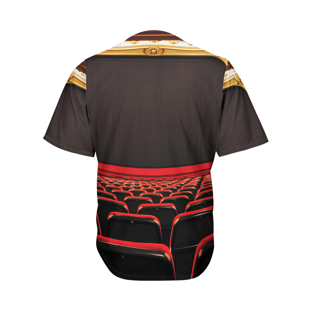 Theatre Stage Print Men's Baseball Jersey