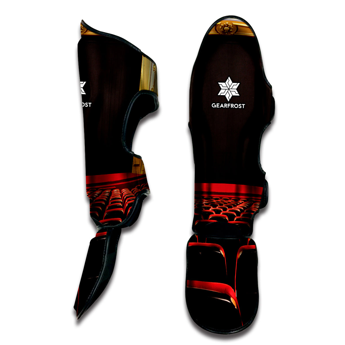 Theatre Stage Print Muay Thai Shin Guard