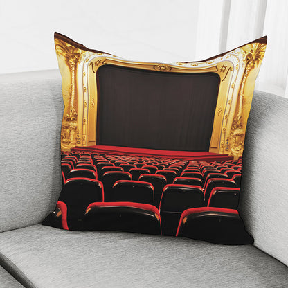 Theatre Stage Print Pillow Cover