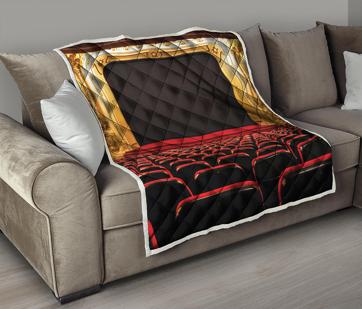 Theatre Stage Print Quilt