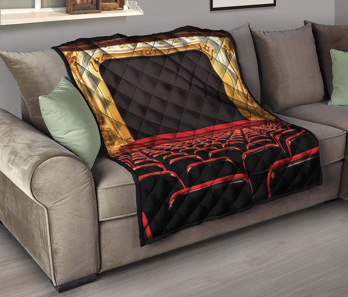Theatre Stage Print Quilt