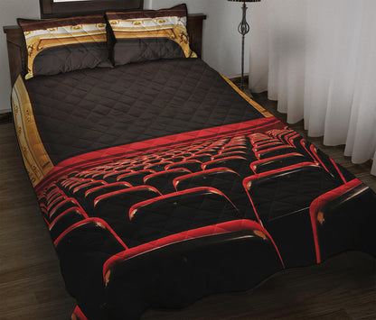 Theatre Stage Print Quilt Bed Set