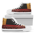Theatre Stage Print White High Top Shoes