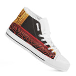 Theatre Stage Print White High Top Shoes