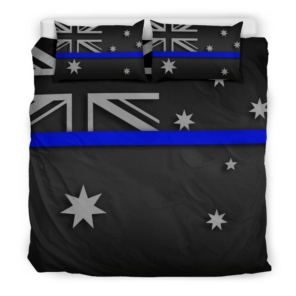 Thin Blue Line Australia Duvet Cover Bedding Set GearFrost