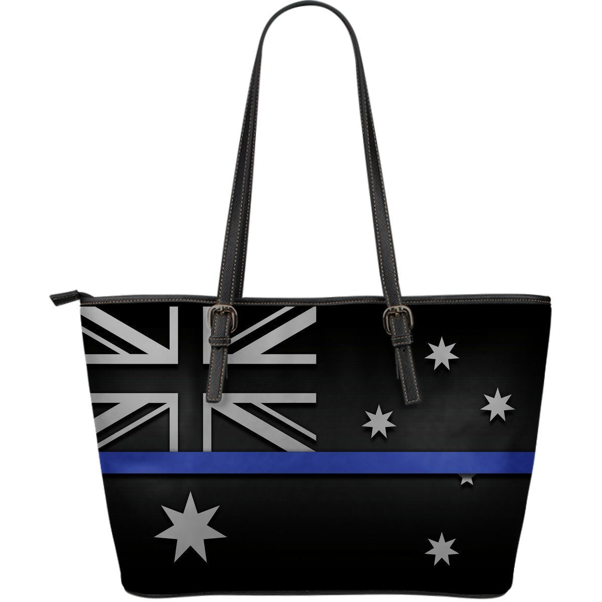 Thin Blue Line Australia Leather Tote Bag GearFrost