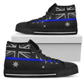 Thin Blue Line Australia Black High Top Sneakers