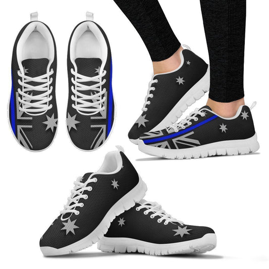 Thin Blue Line Australia Women's Sneakers GearFrost