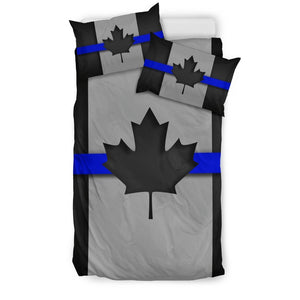 Thin Blue Line Canada Duvet Cover Bedding Set GearFrost