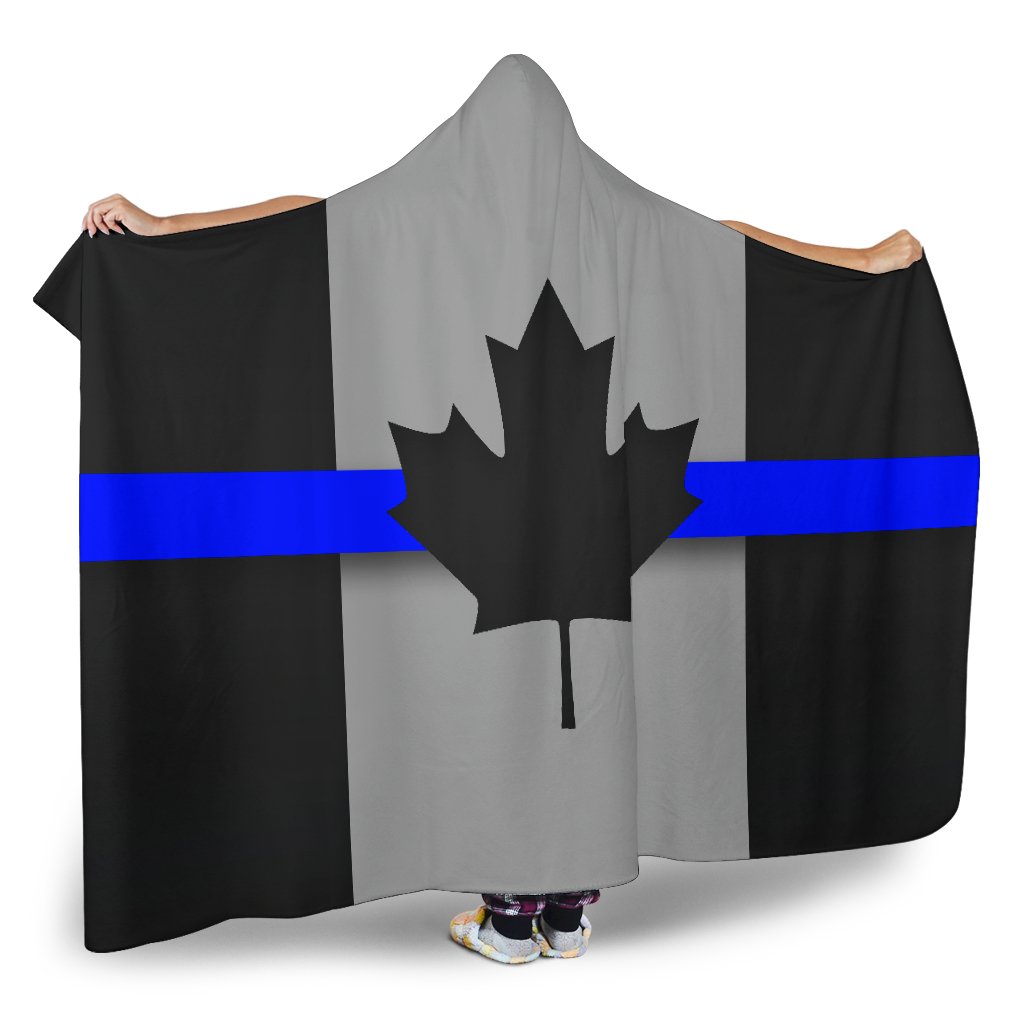 Thin Blue Line Canada Hooded Blanket GearFrost