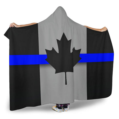 Thin Blue Line Canada Hooded Blanket GearFrost