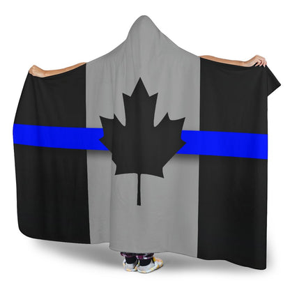 Thin Blue Line Canada Hooded Blanket GearFrost