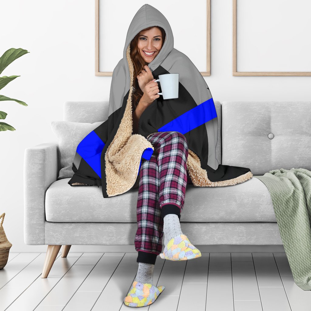 Thin Blue Line Canada Hooded Blanket GearFrost