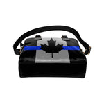 Thin Blue Line Canada Leather Shoulder Handbag GearFrost