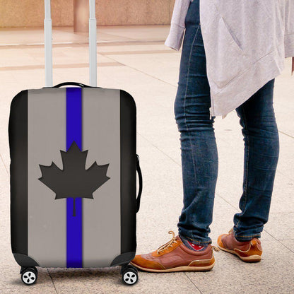 Thin Blue Line Canada Luggage Cover GearFrost
