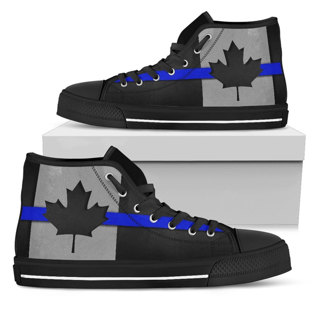 Thin Blue Line Canada Men's High Top Shoes GearFrost
